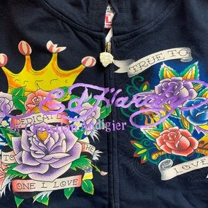 Brand New Ed Hardy Zip Up Hoodie